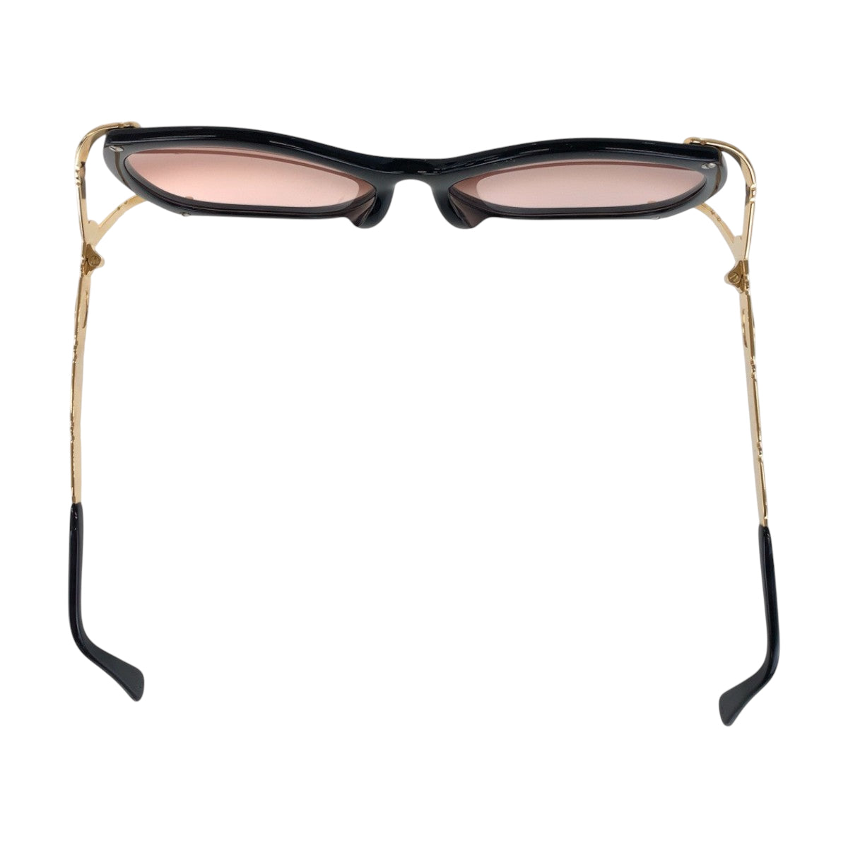 14266
Dior ディオール ヴィンテージ ブラック ゴールド金具 プラスチック / メタル 2605A 90 58◻︎14 サングラス スクエア  レディース ABP5
