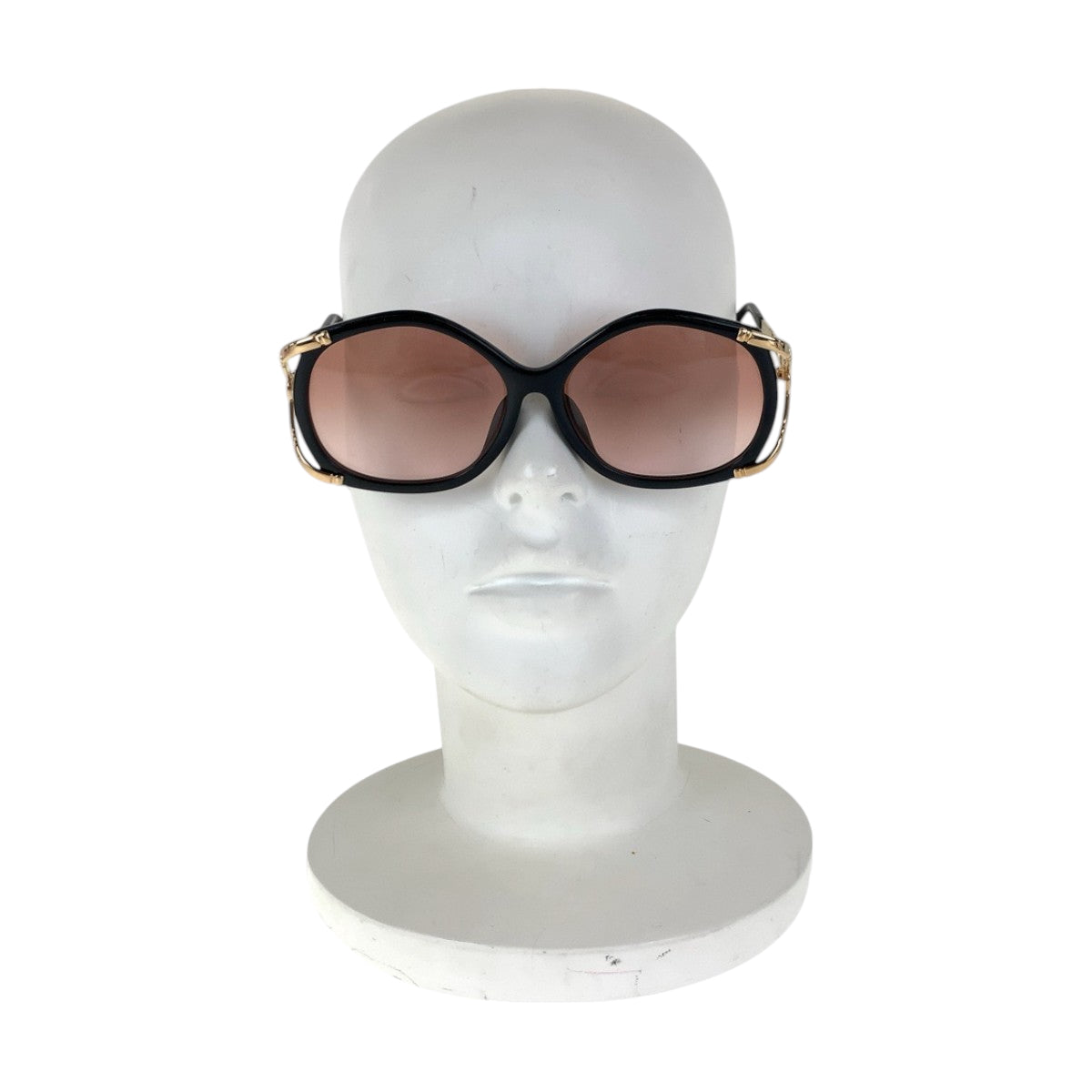 14266
Dior ディオール ヴィンテージ ブラック ゴールド金具 プラスチック / メタル 2605A 90 58◻︎14 サングラス スクエア  レディース ABP5