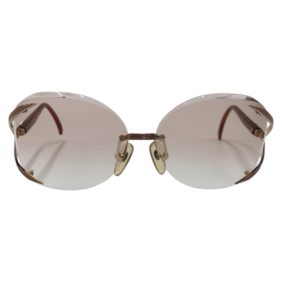 14267
Dior ディオール CDロゴ ブラウン ゴールド メタル 2289 43 61◻︎16 サングラス メガネフレーム ラウンド レディース AB5