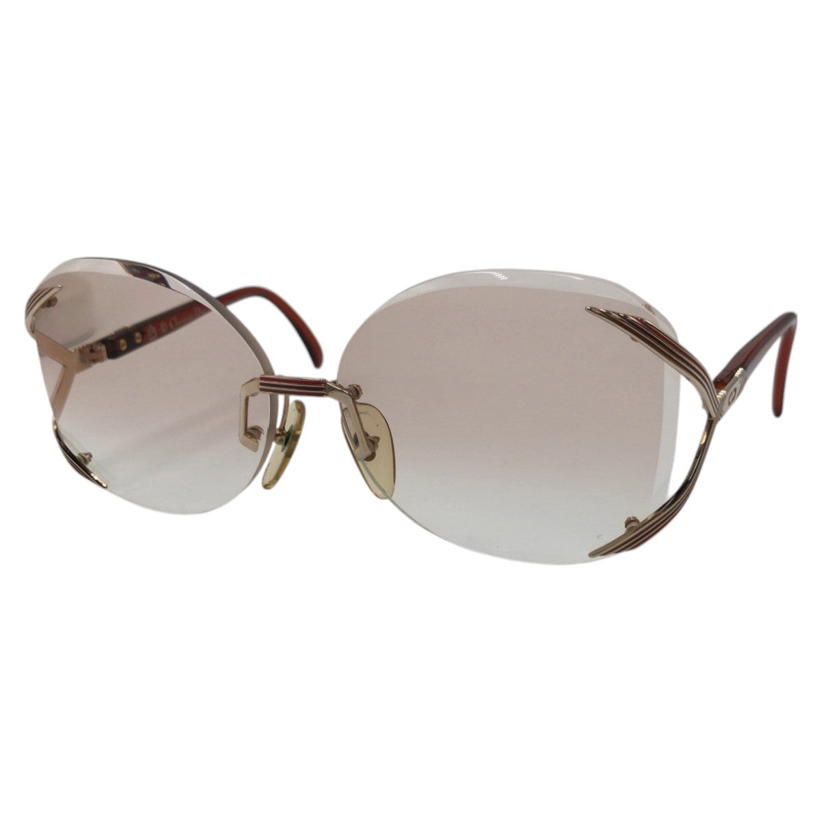 14267
Dior ディオール CDロゴ ブラウン ゴールド メタル 2289 43 61◻︎16 サングラス メガネフレーム ラウンド レディース AB5
