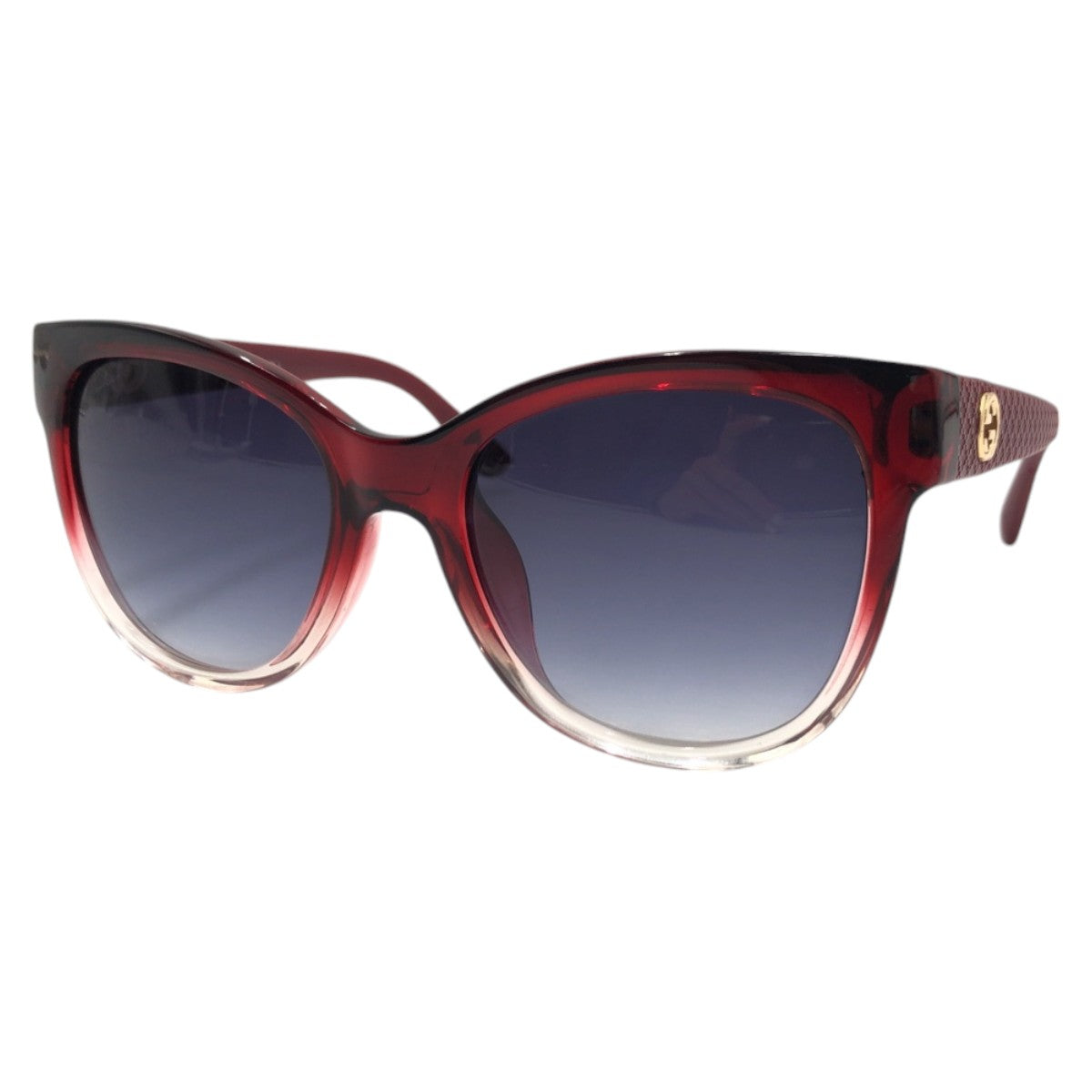 GUCCI グッチ GG柄 ワインレッド ブルー プラスチック GG 3795/S LDP/BC 55□20 140 サングラス ウェリントン  レディース