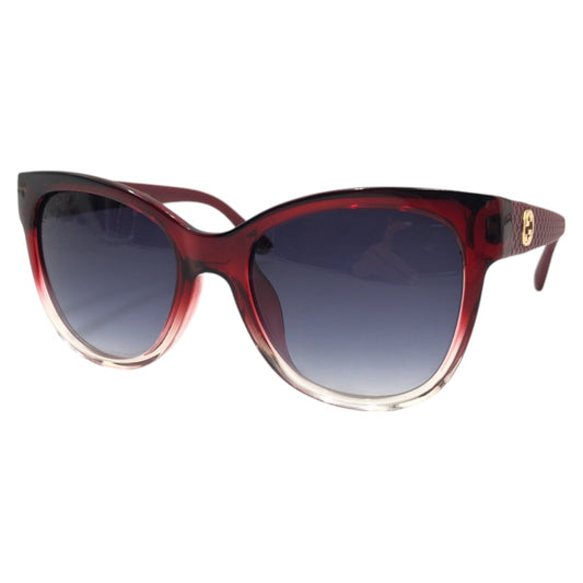 GUCCI グッチ GG柄 ワインレッド ブルー プラスチック GG 3795/S LDP/BC 55□20 140 サングラス ウェリントン  レディース