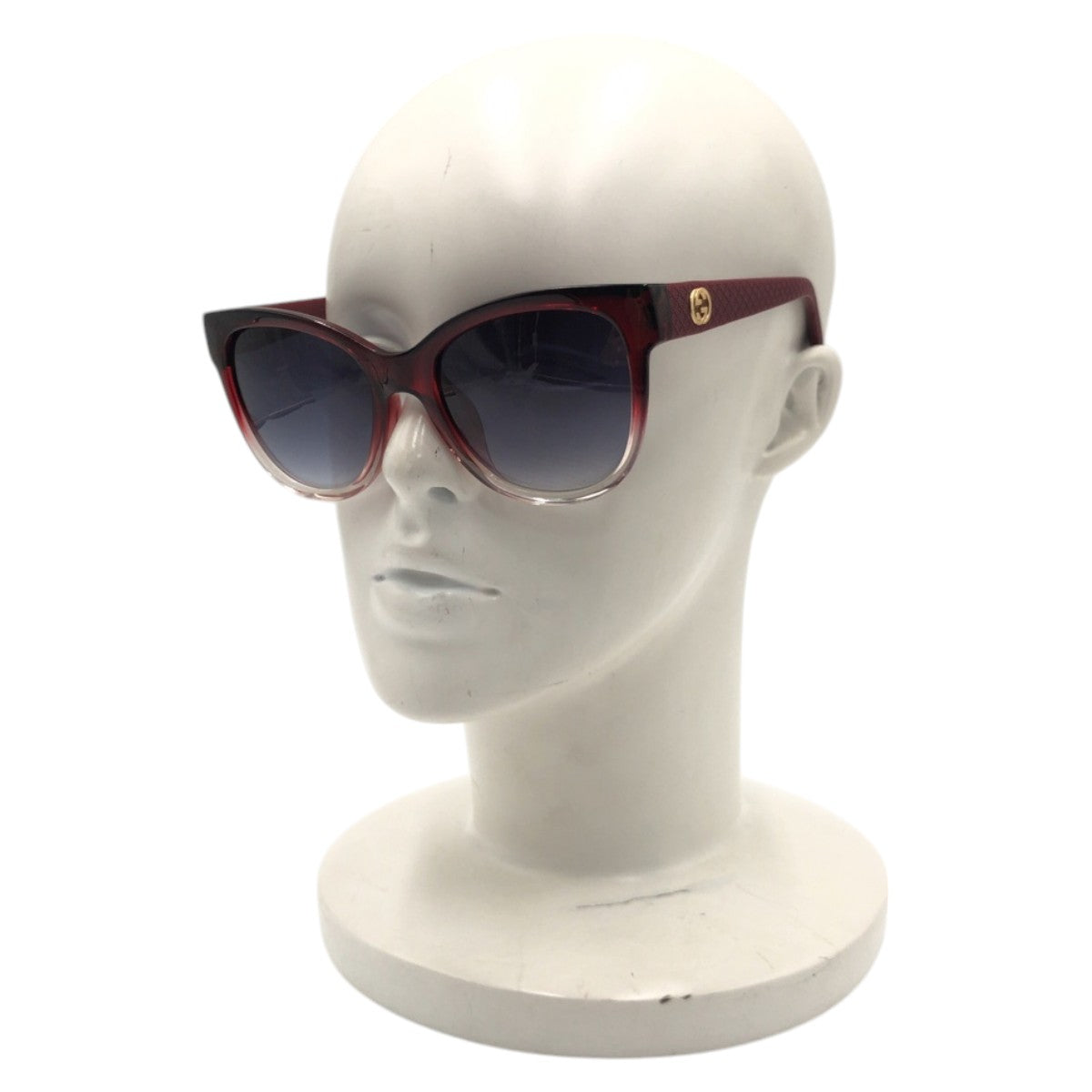 GUCCI グッチ GG柄 ワインレッド ブルー プラスチック GG 3795/S LDP/BC 55□20 140 サングラス ウェリントン  レディース