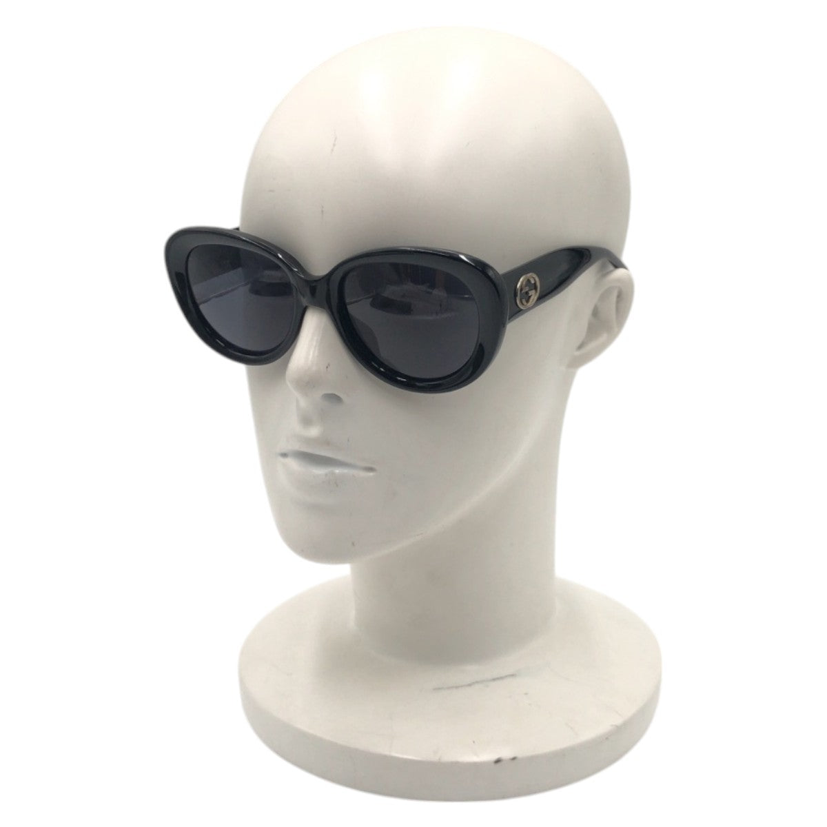 14268
GUCCI グッチ ヴィンテージ インターロッキングG ブラック 黒 プラスチック GG 2408/S 807 サングラス 男女兼用 バタフライ  レディース
