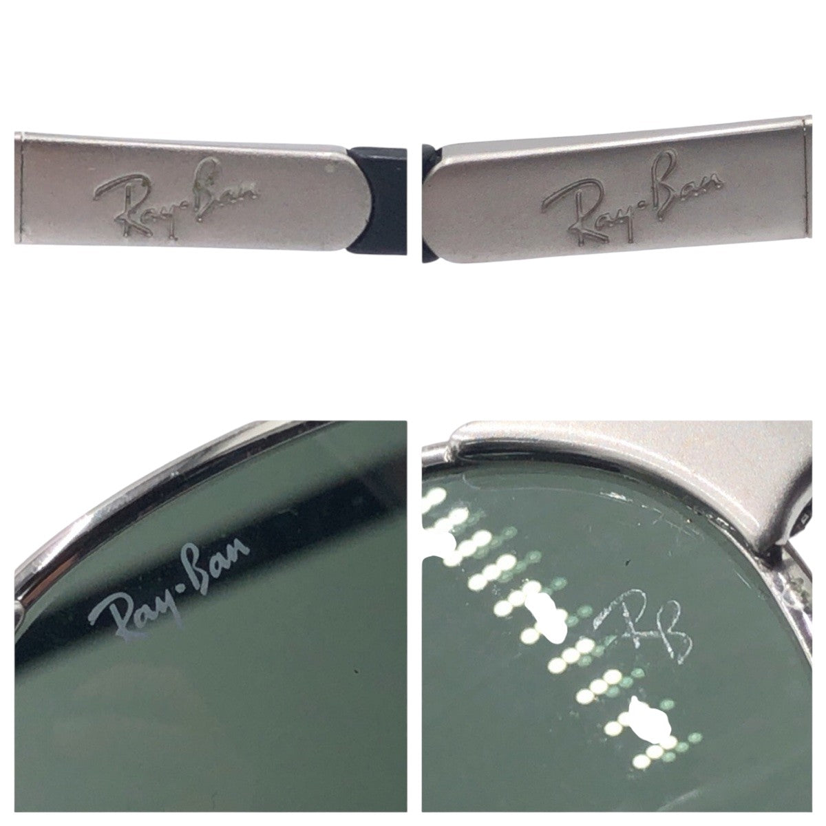 14269
Ray-Ban レイバン シルバー ブラック 黒 メタル RB3146 003 60◻︎18 男女兼用 スクエア  メンズ