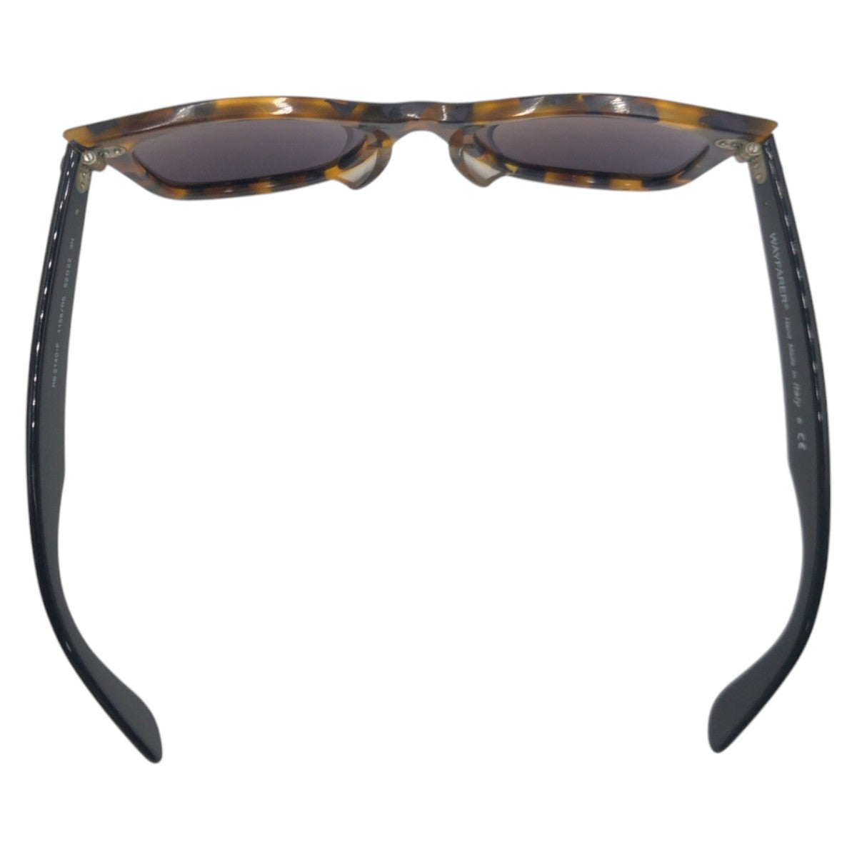 14271
Ray-Ban レイバン ヴィンテージ ウェイファーラー ブラウン ブラック黒 プラスチック RB 2140-F 1158/R5 52◻︎22 3N 男女兼用 ウェリントン  メンズ