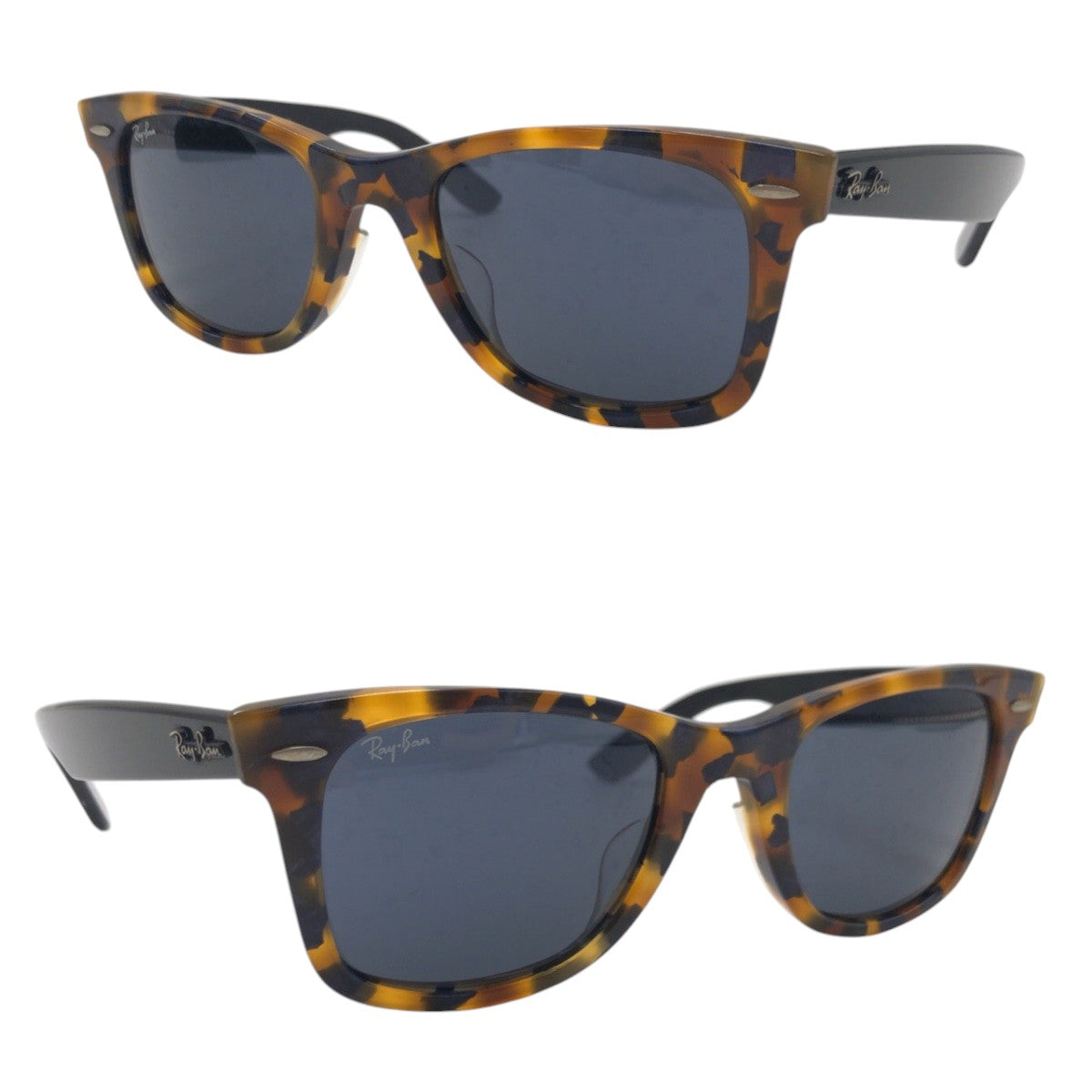 14271
Ray-Ban レイバン ヴィンテージ ウェイファーラー ブラウン ブラック黒 プラスチック RB 2140-F 1158/R5 52◻︎22 3N 男女兼用 ウェリントン  メンズ