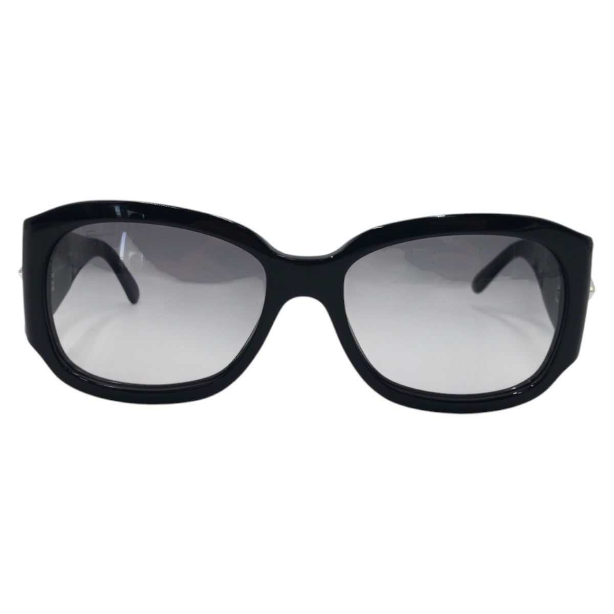 Salvatore Ferragamo サルヴァトーレフェラガモ ブラック 黒 プラスチック 2146 B 101/11 56◻︎17 130 2N サングラス スクエア  レディース