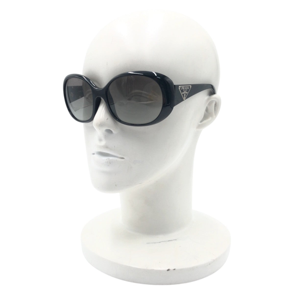 14272
PRADA プラダ 三角ロゴ ブラック 黒 プラスチック SPR27L 5717 1AB 3M1 135 2N サングラス メガネフレーム バタフライ  レディース