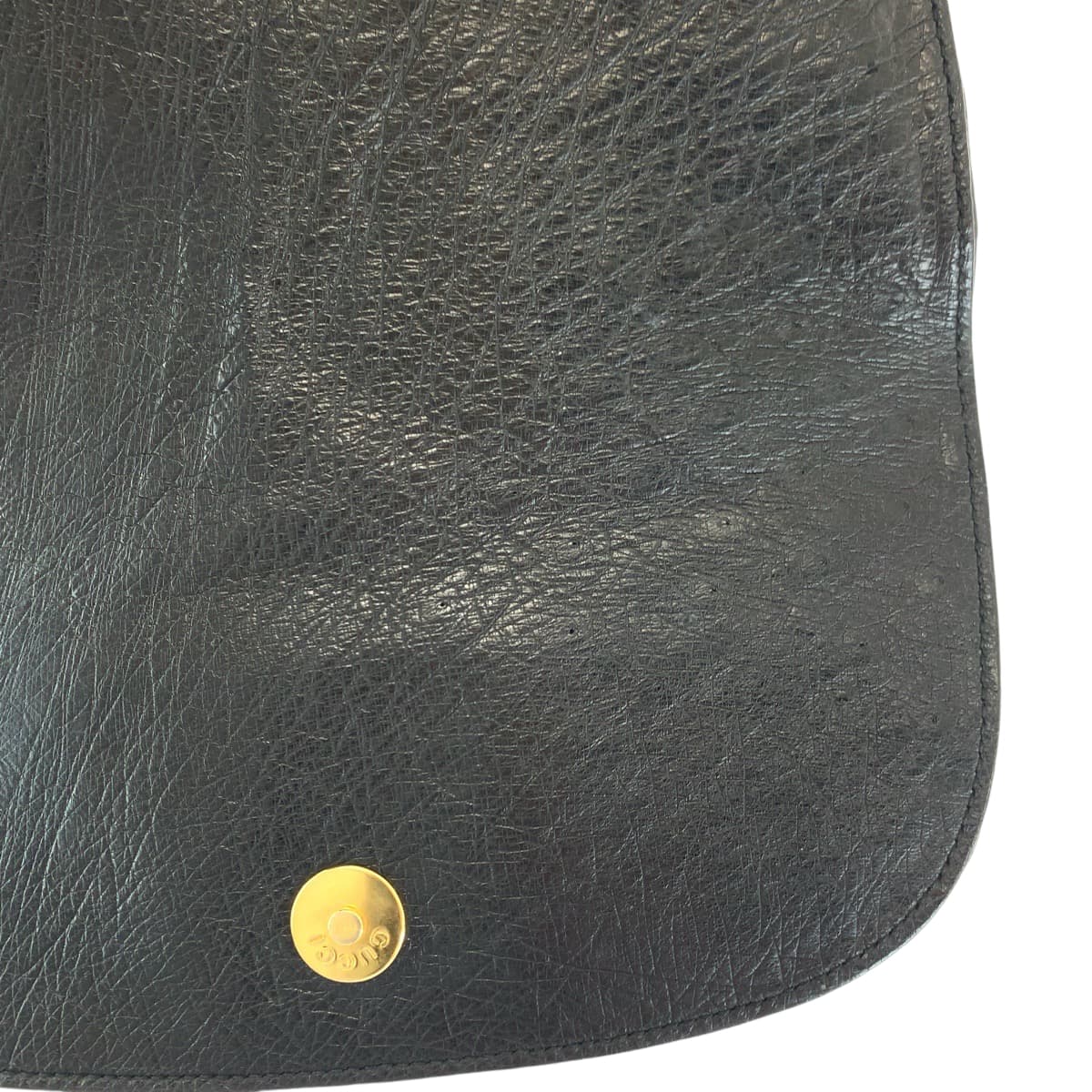 13827
GUCCI グッチ ホースビット ブラック 黒 ゴールド金具 オーストリッチ 007 2058 0210 ショルダーバッグ ポシェット  レディース