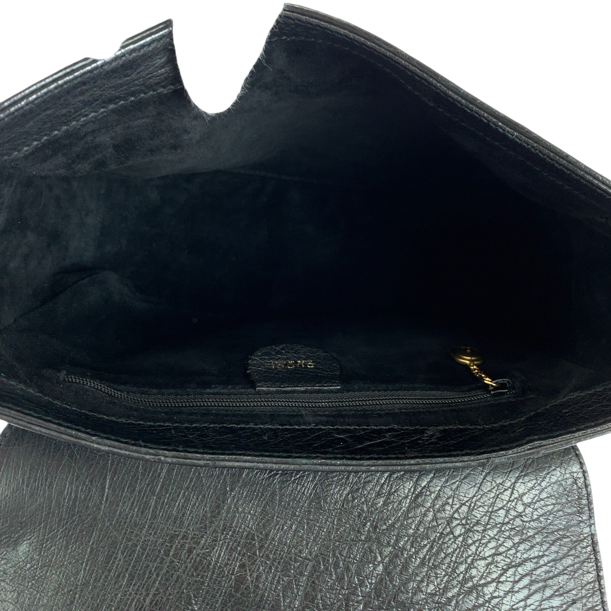13827
GUCCI グッチ ホースビット ブラック 黒 ゴールド金具 オーストリッチ 007 2058 0210 ショルダーバッグ ポシェット  レディース