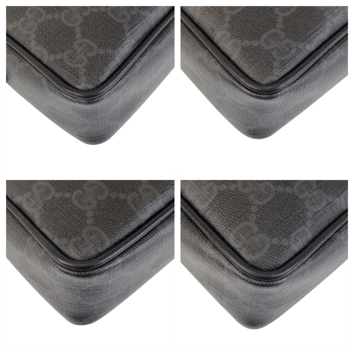 GUCCI グッチ ブラック 黒 ゴールド金具 PVC / レザー 56 01 052 クラッチバッグ セカンドバッグ  メンズ