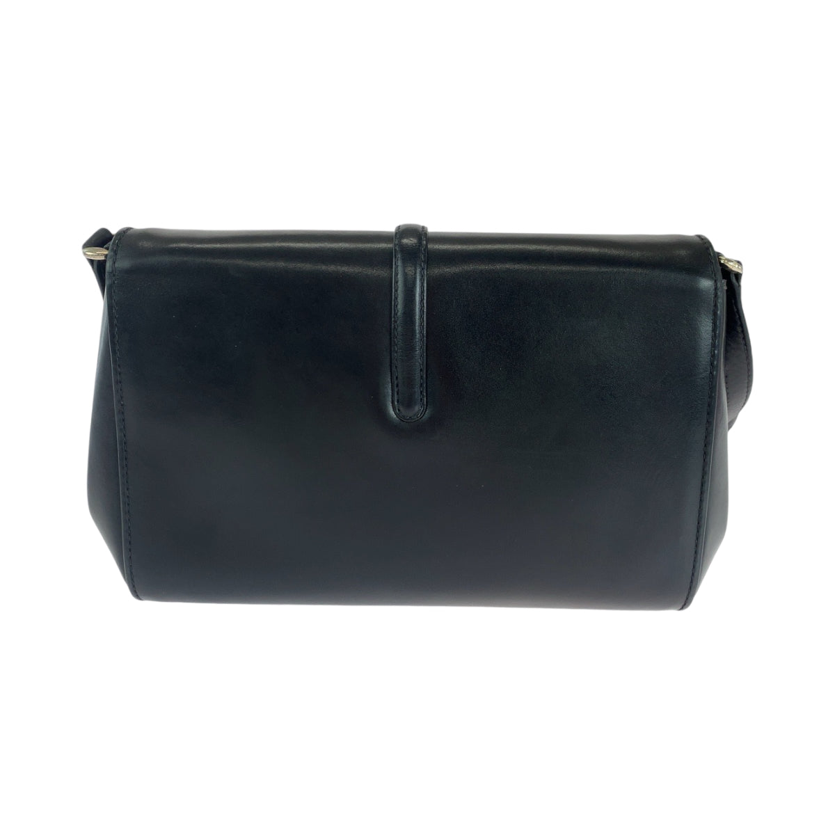 14275
GUCCI グッチ ヴィンテージ オールドグッチ ブラック 黒 ゴールド金具 レザー ショルダーバッグ ポシェット  レディース