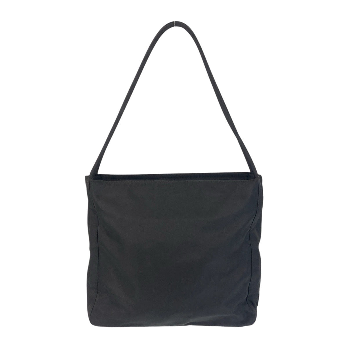 13830
PRADA プラダ テスート 三角ロゴプレート ブラック 黒 シルバー金具 ナイロン トートバッグ ショルダーバッグ  レディース