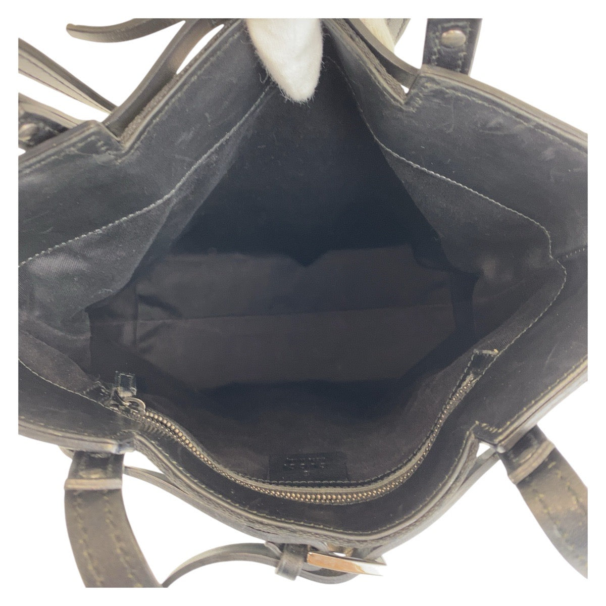 14280
GUCCI グッチ ブラック 黒 GGキャンバス / レザー 107757 トートバッグ ショルダーバッグ  レディース