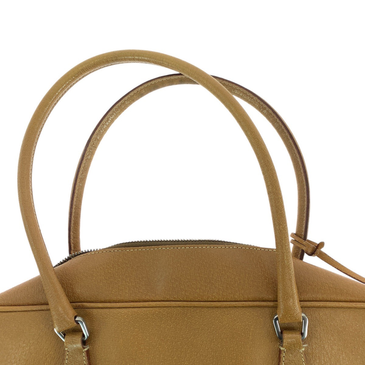 14281
PRADA プラダ ライトブラウン キャメル シルバー金具 レザー トートバッグ ショルダーバッグ  レディース