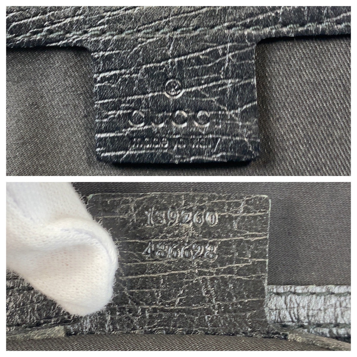 14285
GUCCI グッチ シェリーライン ブラック 黒 シルバー金具 GGキャンバス / レザー 139260 トートバッグ ショルダーバッグ  レディース