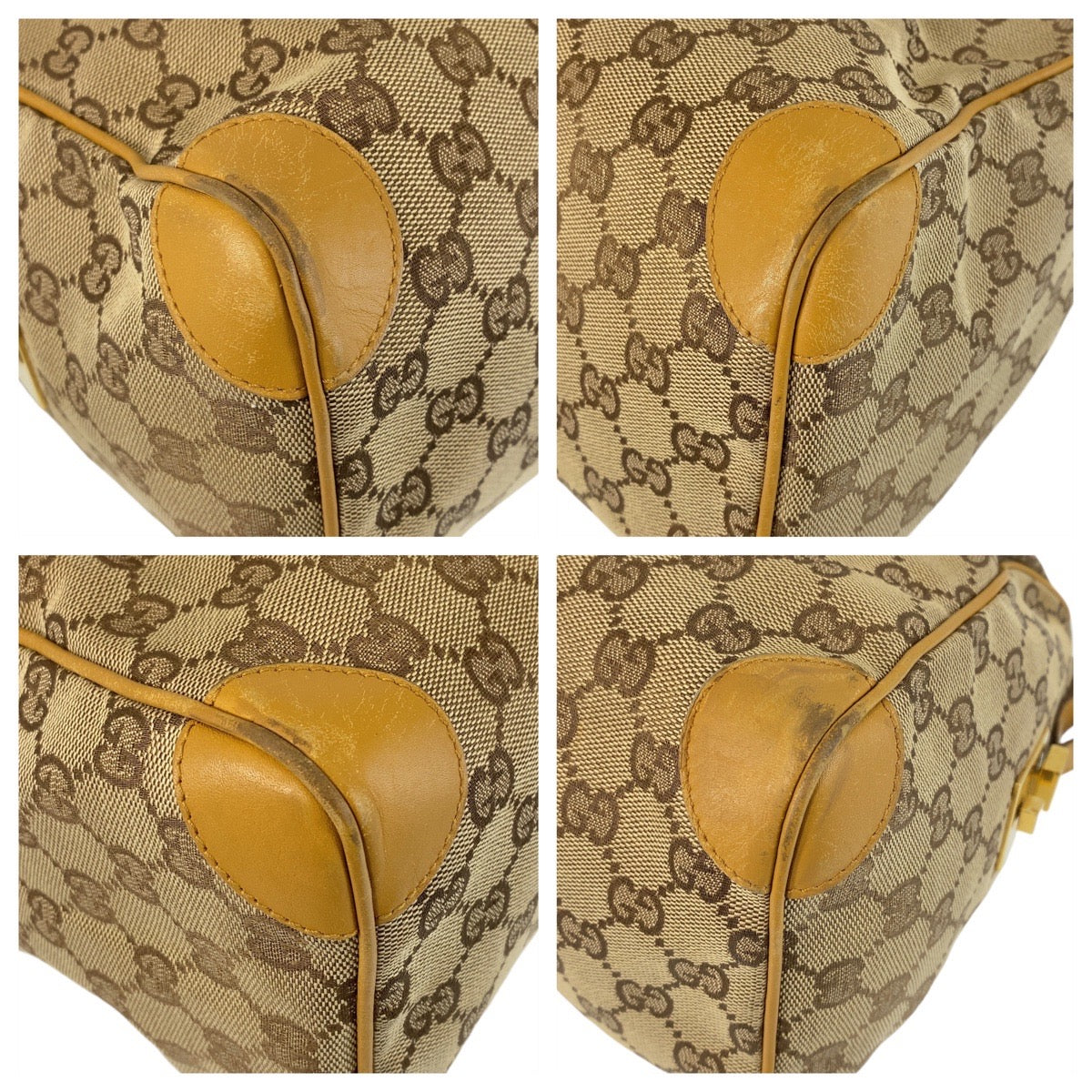 14288
GUCCI グッチ シェリーライン ベージュ レッド ゴールド金具 GGキャンバス / レザー 000 0846 ハンドバッグ ボストンバッグ  レディース