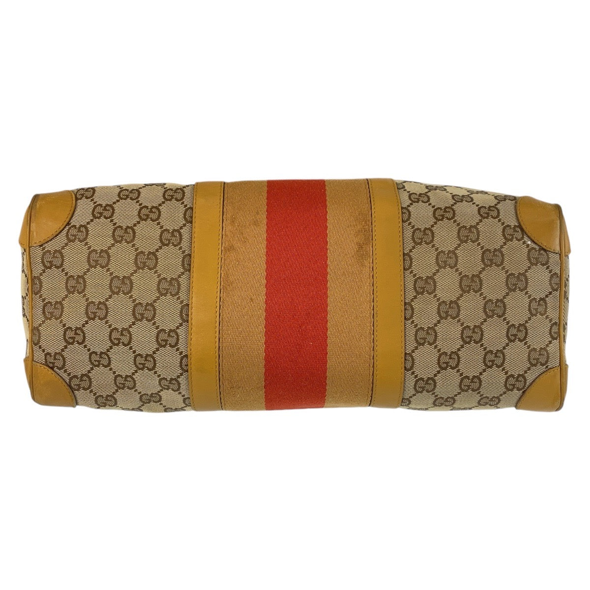 14288
GUCCI グッチ シェリーライン ベージュ レッド ゴールド金具 GGキャンバス / レザー 000 0846 ハンドバッグ ボストンバッグ  レディース