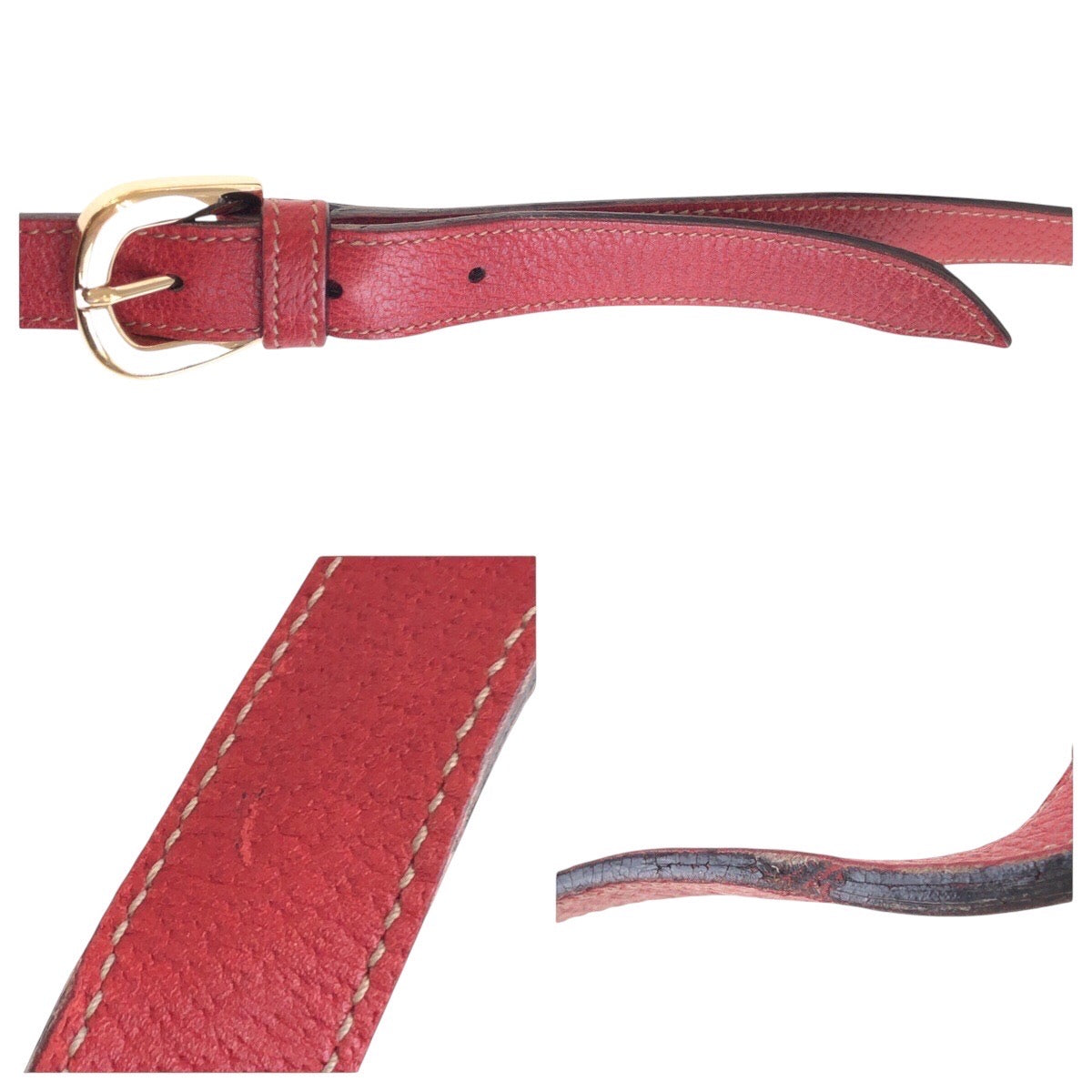 14289
GUCCI グッチ アビー ネイビー レッド ゴールド金具 GGキャンバス / レザー 131326 斜め掛け シャルダーバッグ  レディース