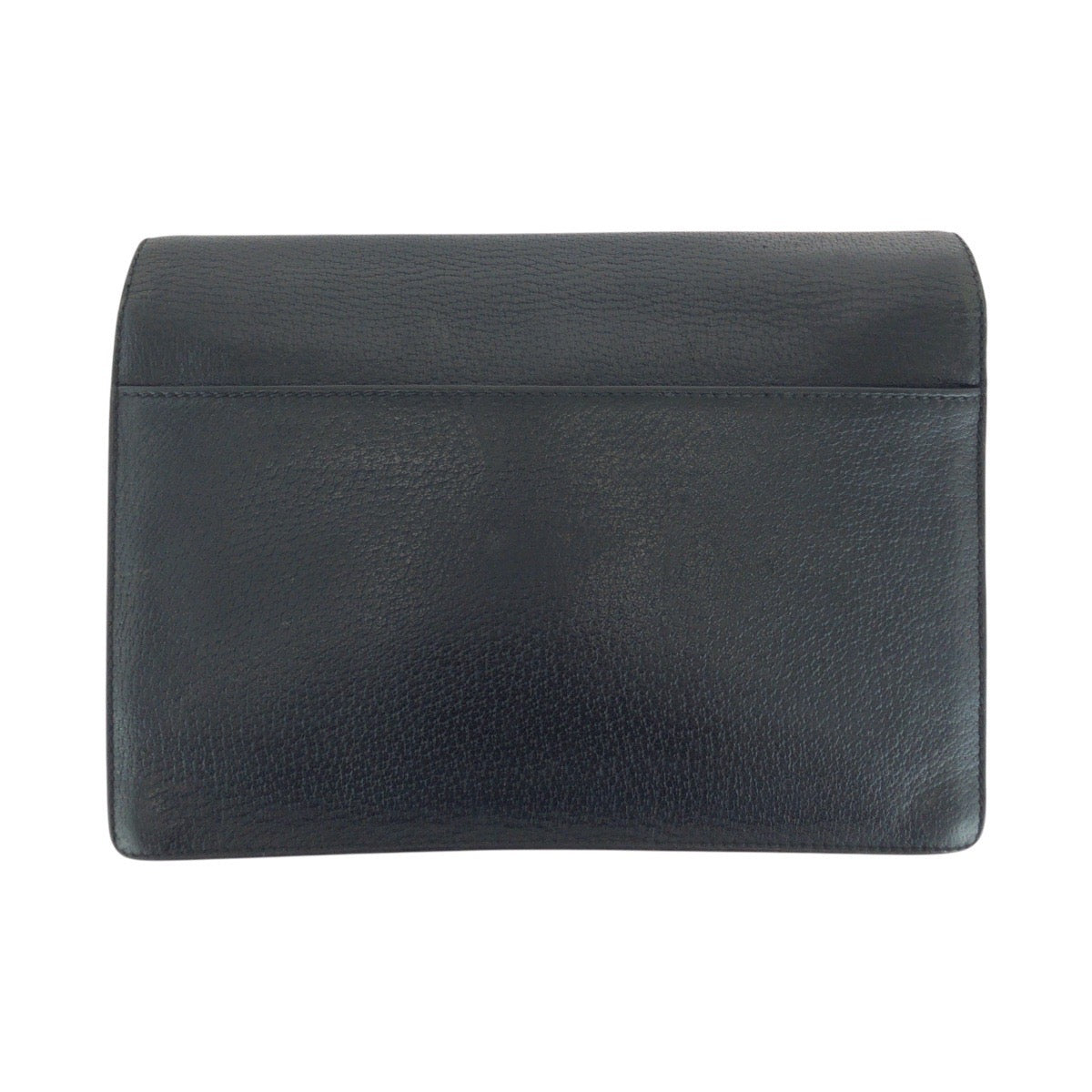 14290
GUCCI グッチ ブラック 黒 シルバー金具 レザー 131213 セカンドバッグ クラッチバッグ  メンズ