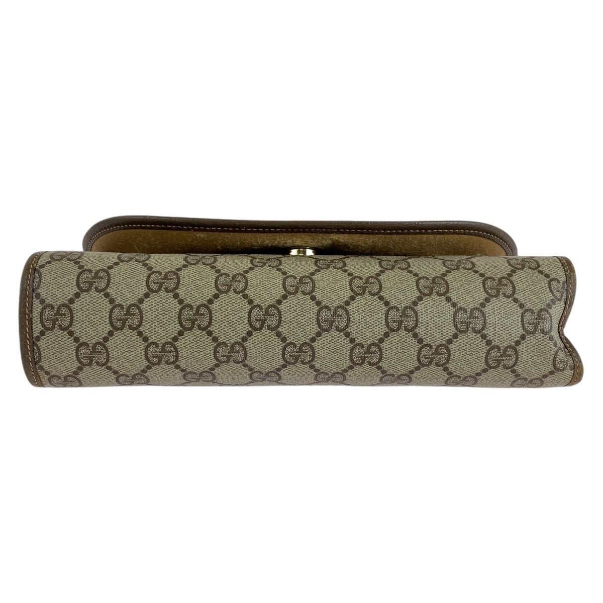 14293
GUCCI グッチ シェリーライン オールドグッチ ブラウン  ゴールド金具 PVC / レザー 156 01 030 クラッチバッグ セカンドバッグ  レディース