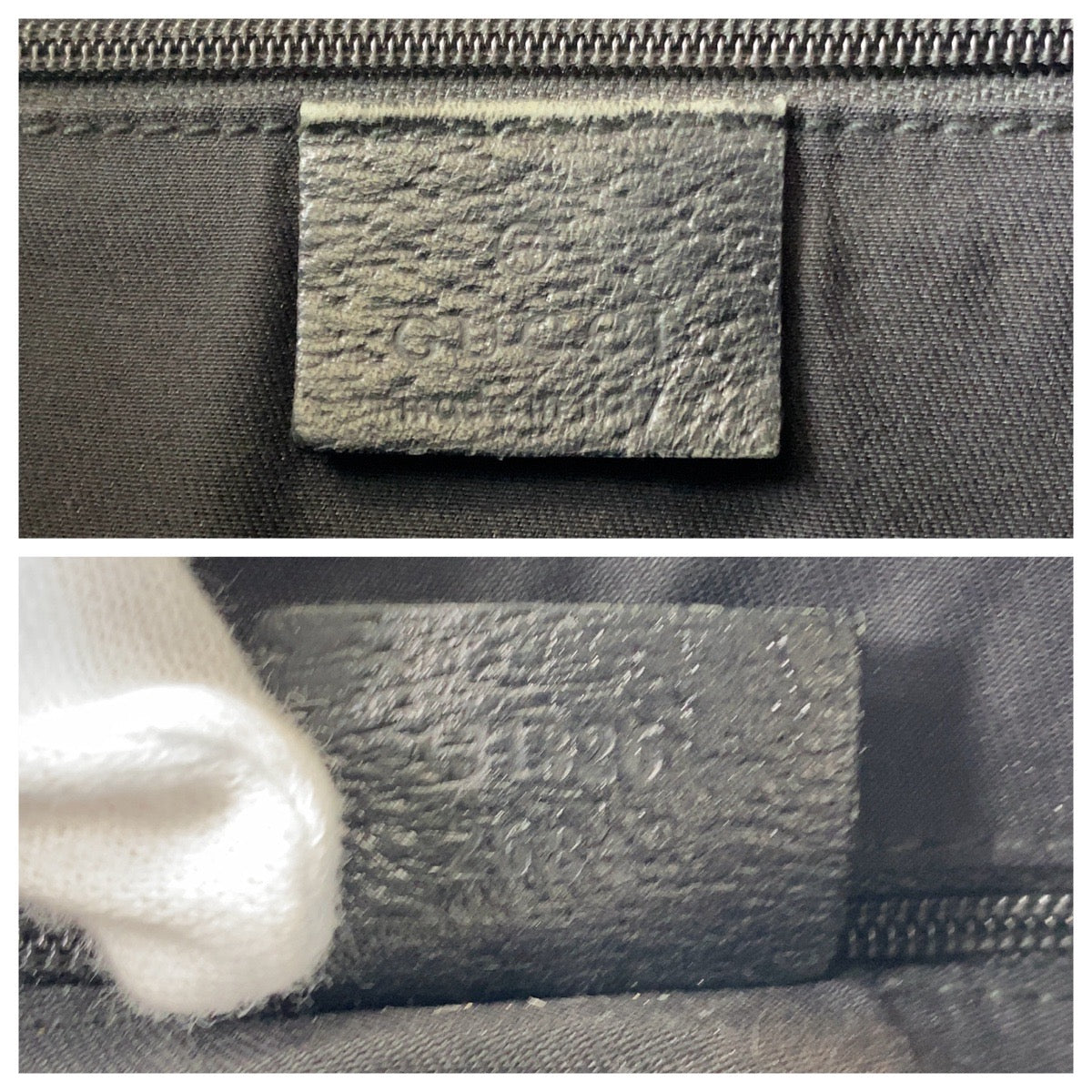 14294
GUCCI グッチ アビー ブラック 黒 ゴールド金具 GGキャンバス / レザー 131326 斜め掛け ショルダーバッグ メッセンジャーバッグ  レディース