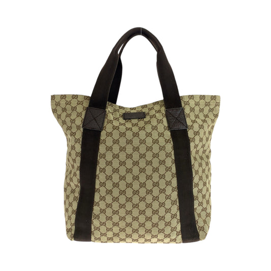 13838
GUCCI グッチ ブラウン ベージュ GGキャンバス 189669 トートバッグ ショルダーバッグ  レディース