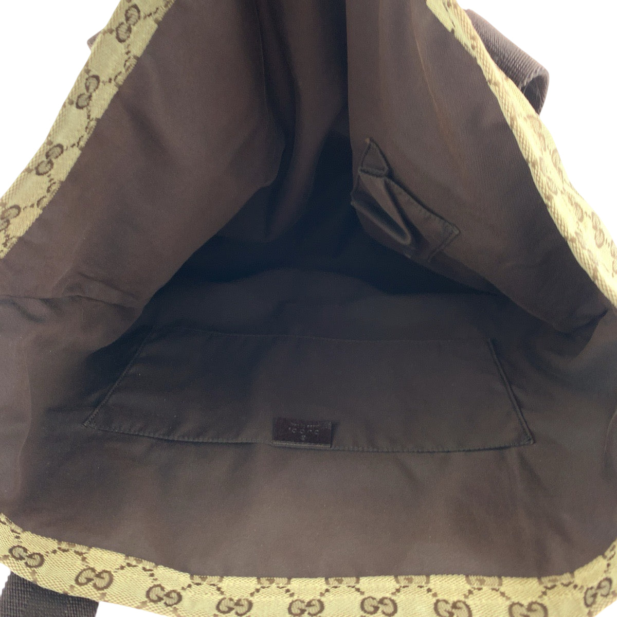 13838
GUCCI グッチ ブラウン ベージュ GGキャンバス 189669 トートバッグ ショルダーバッグ  レディース