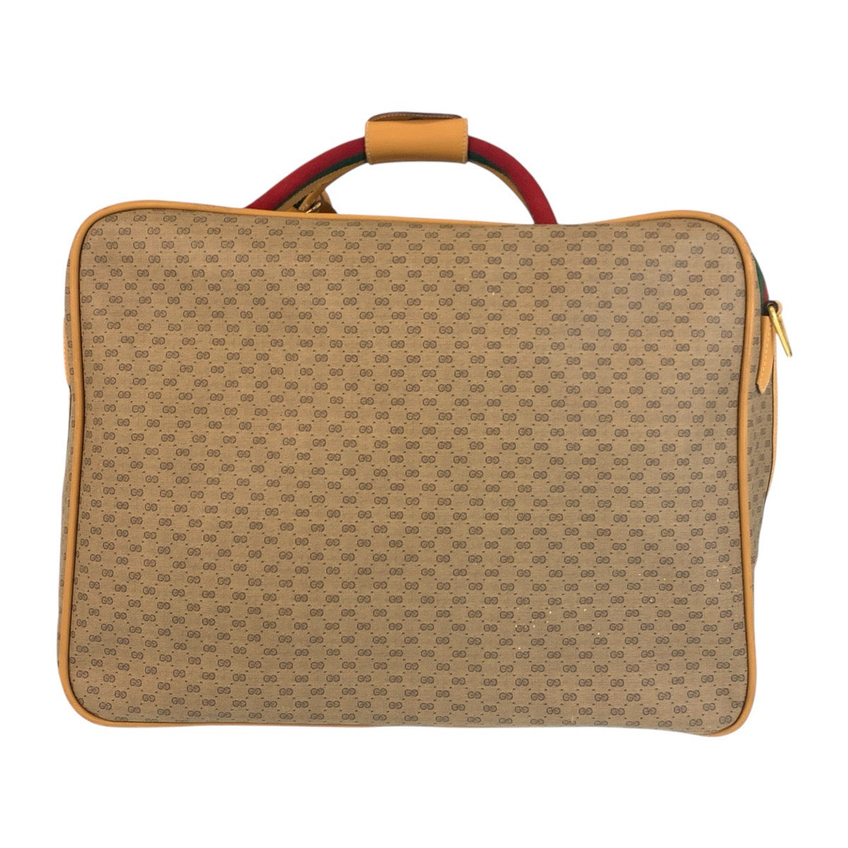 13843
GUCCI グッチ ヴィンテージ オールドグッチ シェリーライン マイクロGG ベージュ マルチカラー ゴールド金具 GGキャンバス ボストンバッグ ハンドバッグ トラベルバッグ 男女兼用  レディース