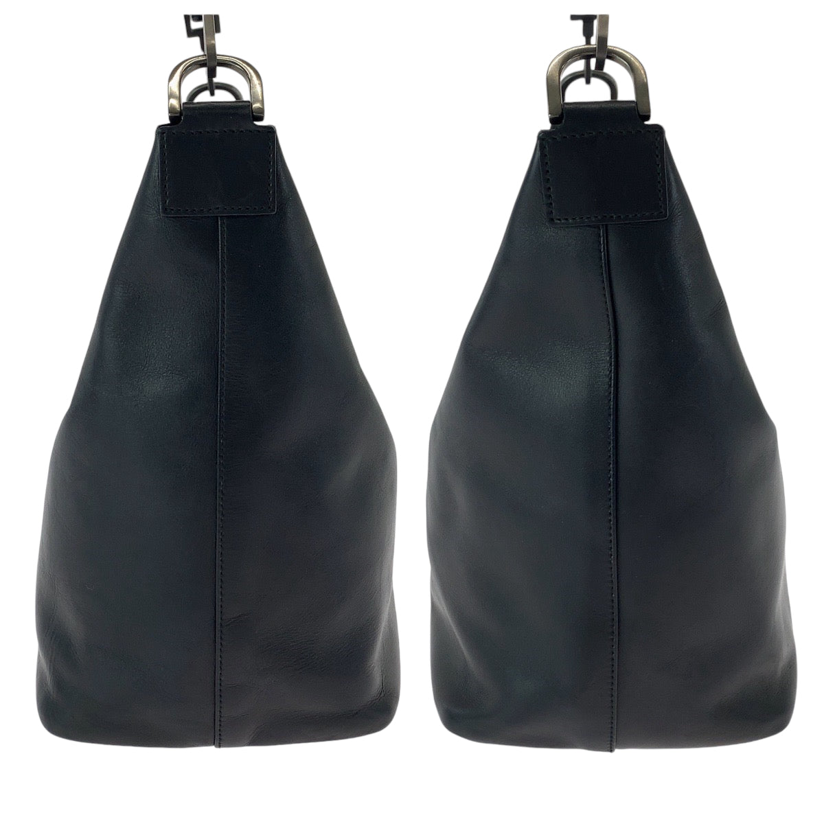 13845
GUCCI グッチ バンブー ブラック 黒 シルバー金具 レザー 010 0531 ワンショルダーバッグ 肩掛け ホーボー  レディース
