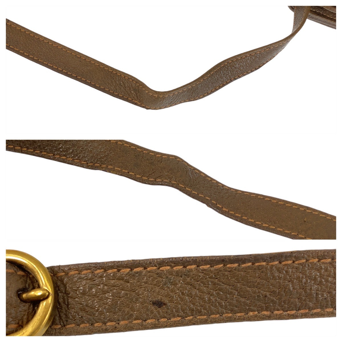 14303
GUCCI グッチ オールドグッチ ベージュ ゴールド金具 GGスプリームキャンバス / レザー 904 02 050 斜め掛け ショルダーバッグ メッセンジャーバッグ  レディース