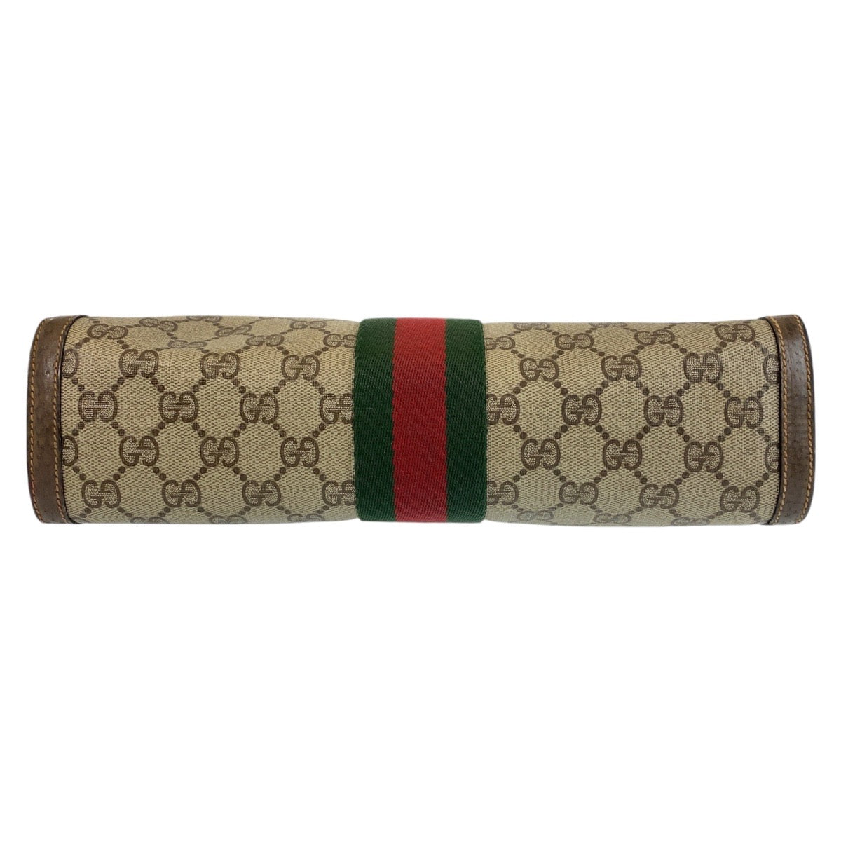 14305
GUCCI グッチ シェリーライン オールドグッチ ベージュ ブラウン GGスプリームキャンバス / レザー 89 01 007 クラッチバッグ  レディース
