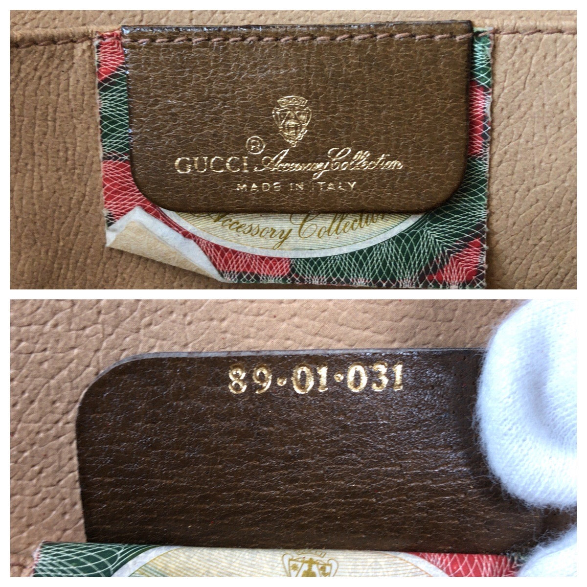 13849
GUCCI グッチ ヴィンテージ オールドグッチ レッド ブラウン キャンバス / レザー 89 01 031 クラッチバッグ セカンドバッグ  レディース