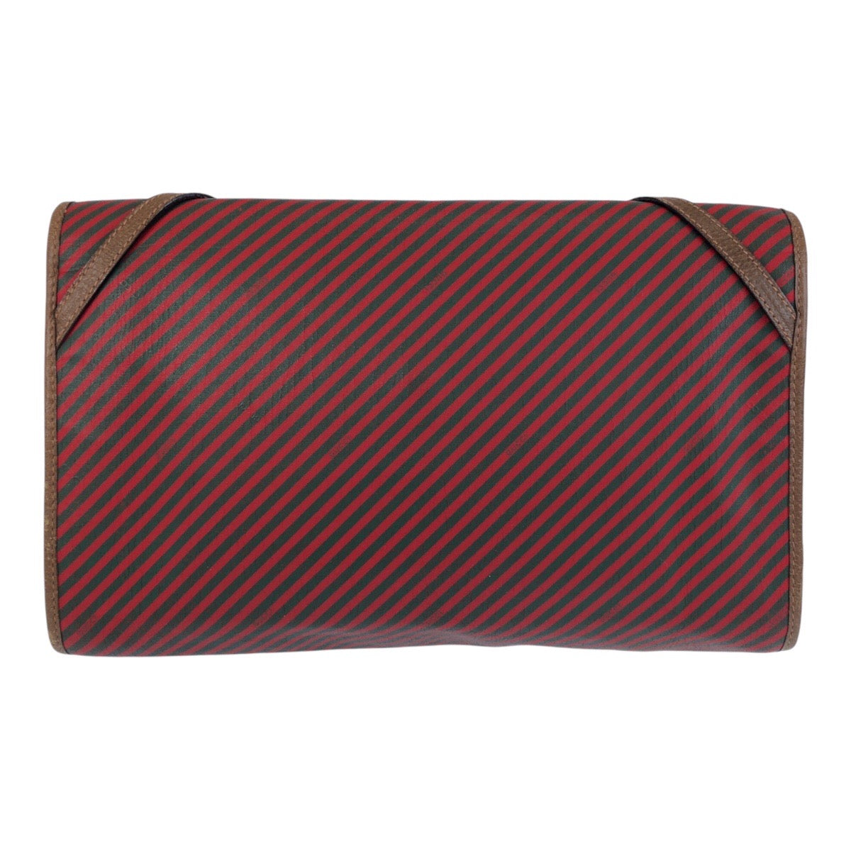 13849
GUCCI グッチ ヴィンテージ オールドグッチ レッド ブラウン キャンバス / レザー 89 01 031 クラッチバッグ セカンドバッグ  レディース