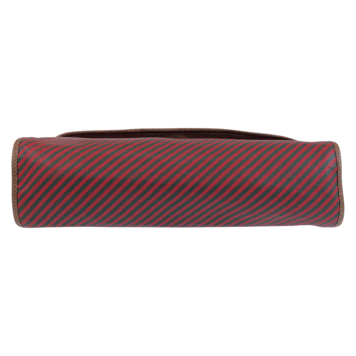 13849
GUCCI グッチ ヴィンテージ オールドグッチ レッド ブラウン キャンバス / レザー 89 01 031 クラッチバッグ セカンドバッグ  レディース