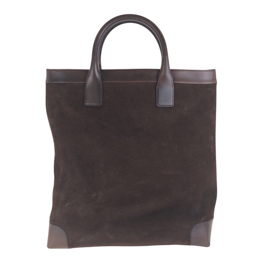 14314
GUCCI グッチ シェリーライン ブラウン シルバー金具 スウェード / レザー / キャンバス 33889 トートバッグ 男女兼用 A4収納  レディース
