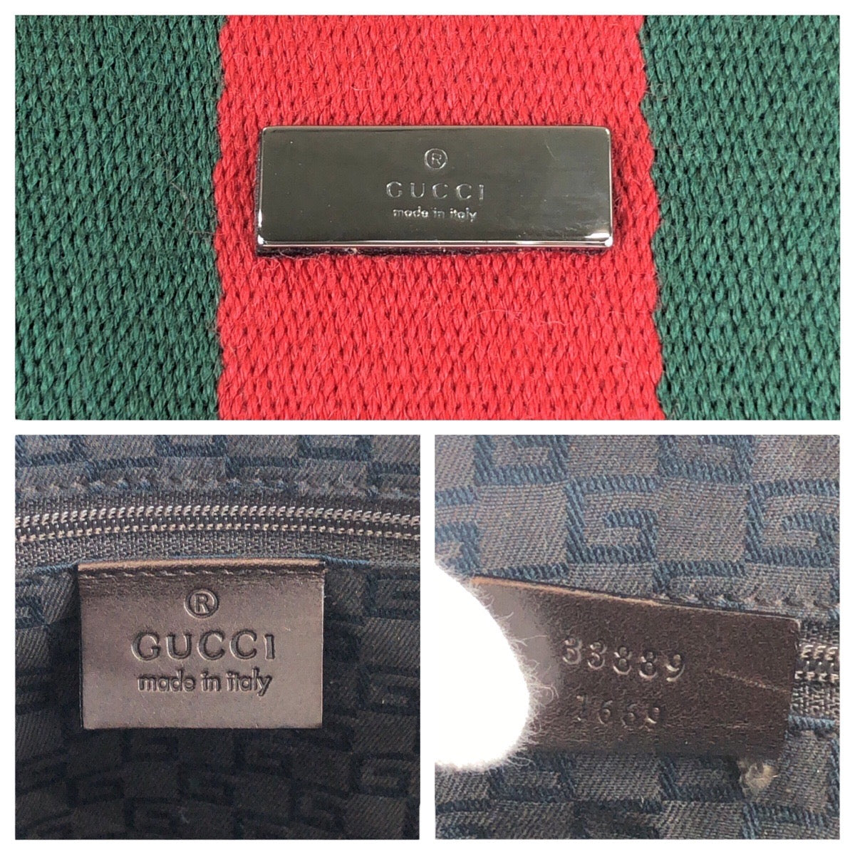 14314
GUCCI グッチ シェリーライン ブラウン シルバー金具 スウェード / レザー / キャンバス 33889 トートバッグ 男女兼用 A4収納  レディース