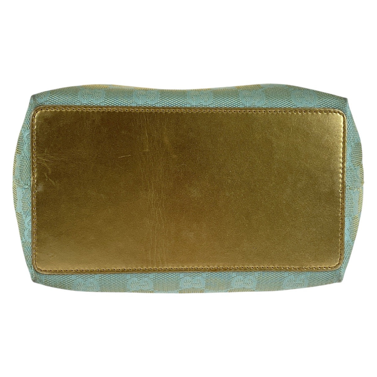 18023
GUCCI グッチ エメラルドグリーン ゴールド金具 GGキャンバス / レザー 002 1099 トートバッグ ハンドバッグ  レディース AB33