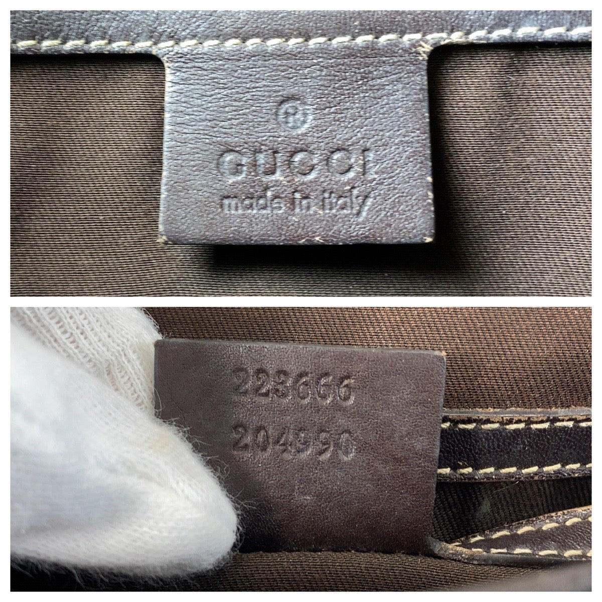 14318
GUCCI グッチ ブラウン GGスプリームキャンバス 223666 斜め掛け ショルダーバッグ メッセンジャーバッグ  レディース