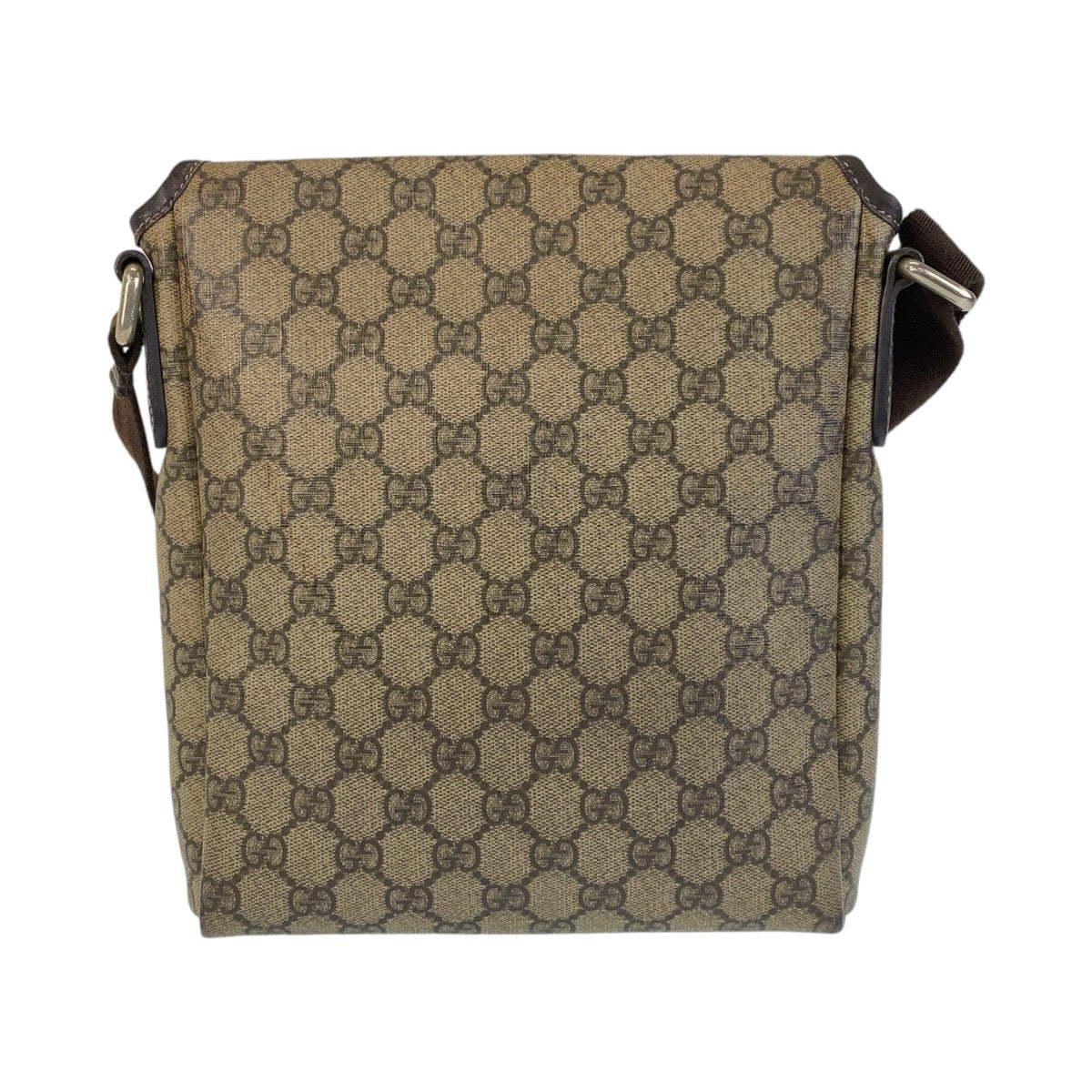 14318
GUCCI グッチ ブラウン GGスプリームキャンバス 223666 斜め掛け ショルダーバッグ メッセンジャーバッグ  レディース