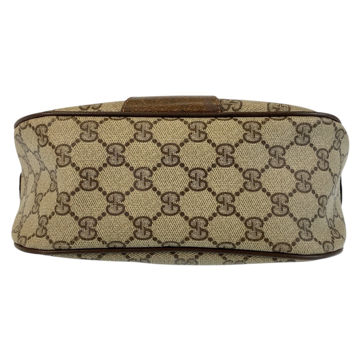 14321
GUCCI グッチ シェリーライン オールドグッチ ベージュ ブラウン ゴールド金具 GGスプリームキャンバス / レザー 89 02 032 斜め掛け ショルダーバッグ ポシェット  レディース