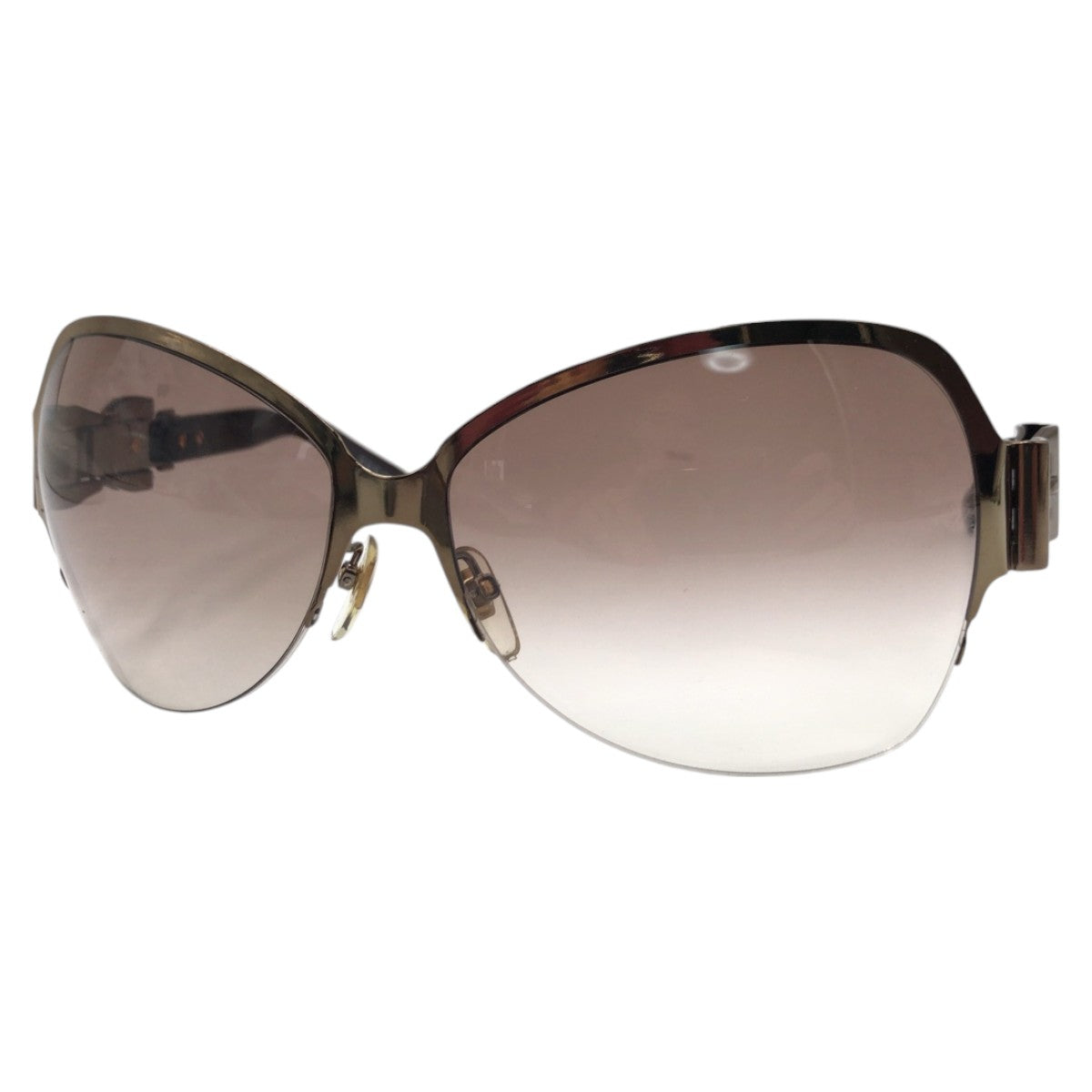 GUCCI グッチ リボンモチーフ ブラウン メタル GG 2821/F/S HBC5E 62□14 130 サングラス バタフライ  レディース