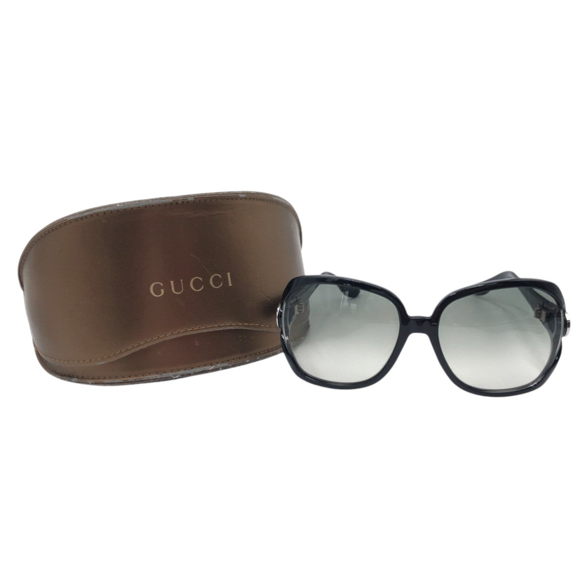 GUCCI グッチ ヴィンテージ インターロッキング ブラック 黒 プラスチック GG2985 SD28ZR サングラス バタフライ  レディース