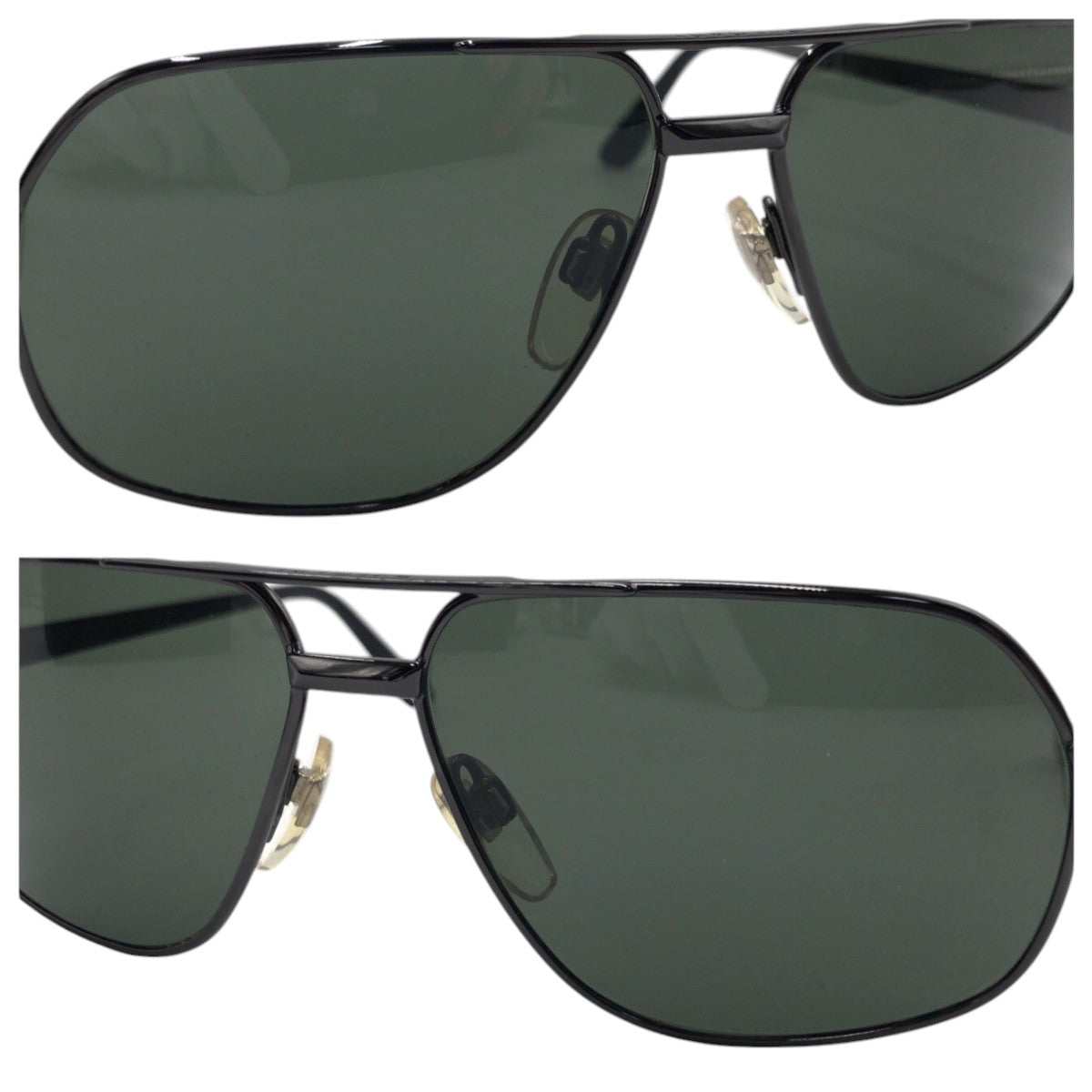 BVLGARI ブルガリ ブラック シルバー メタル M028129 501 108 135 サングラス ティアドロップ  メンズ