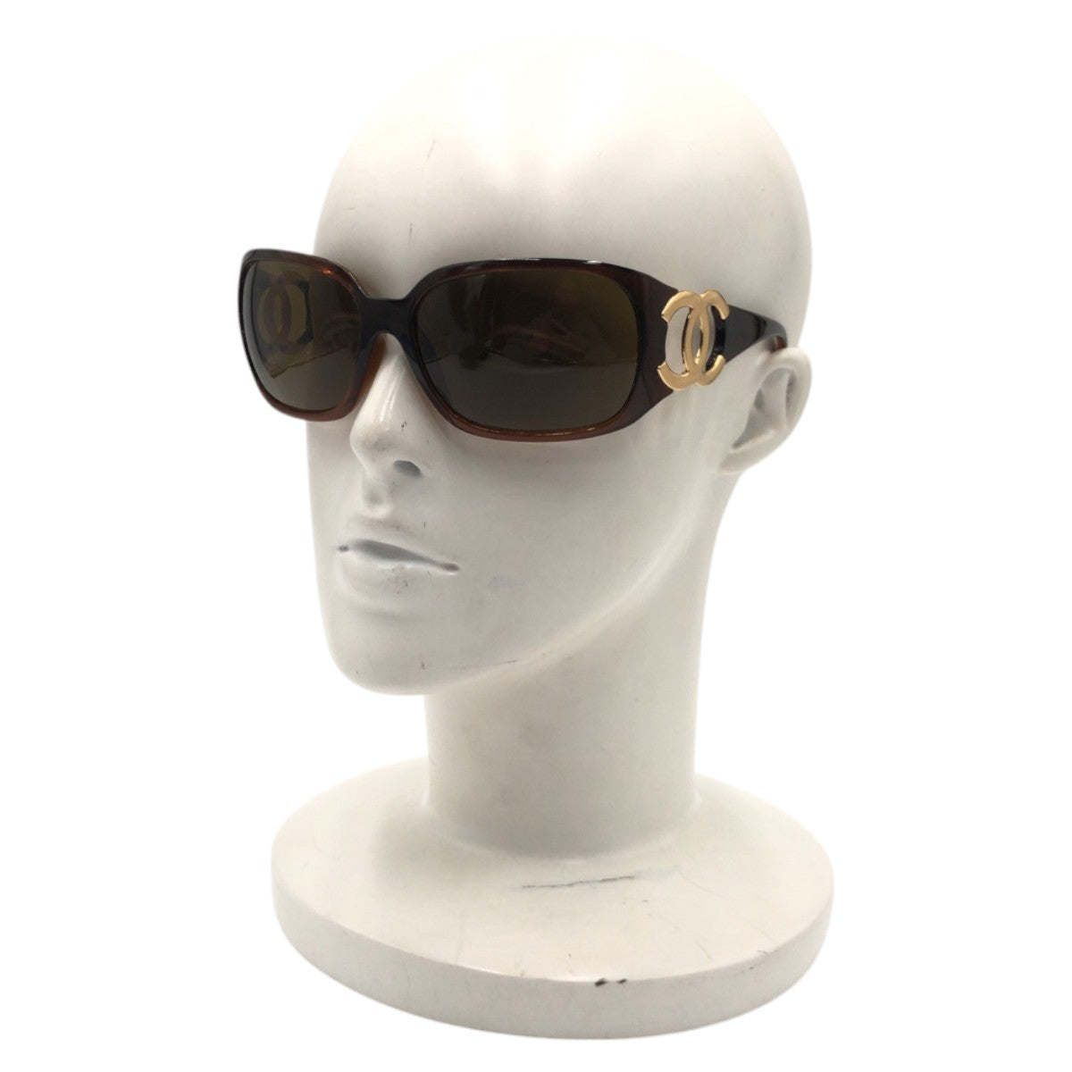 CHANEL シャネル ココマーク ブラウン ゴールド プラスチック 6014 c.879/73 6416 120 サングラス バタフライ  レディース