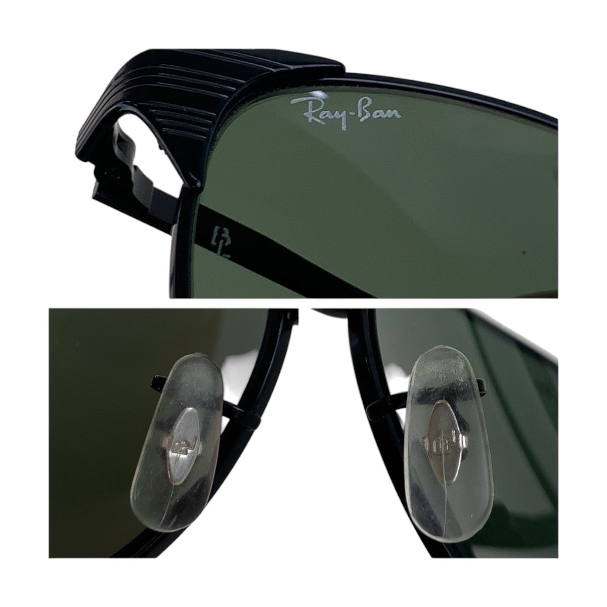 14324
Ray-Ban レイバン ヴィンテージ ボシュロム ブラック 黒 メタル サングラス ウェリントン  メンズ ABP5