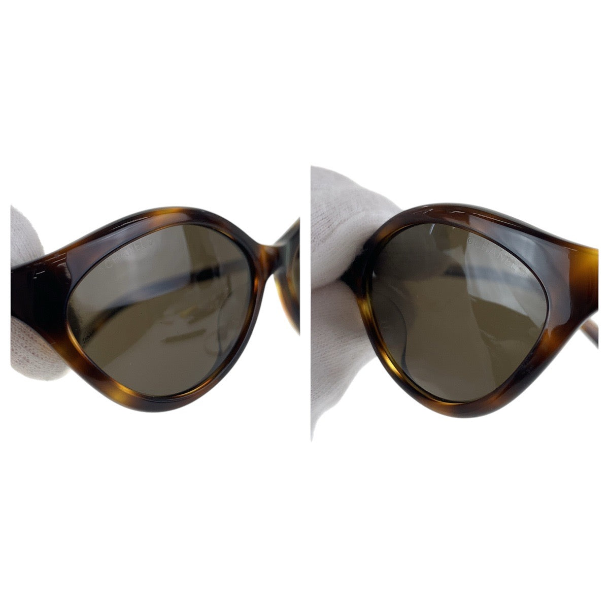14325
CHANEL シャネル マーブル柄 ブラウン シルバー金具 プラスチック 5001 c.502/93 50◻︎15 130 サングラス 男女兼用 オーバル  レディース