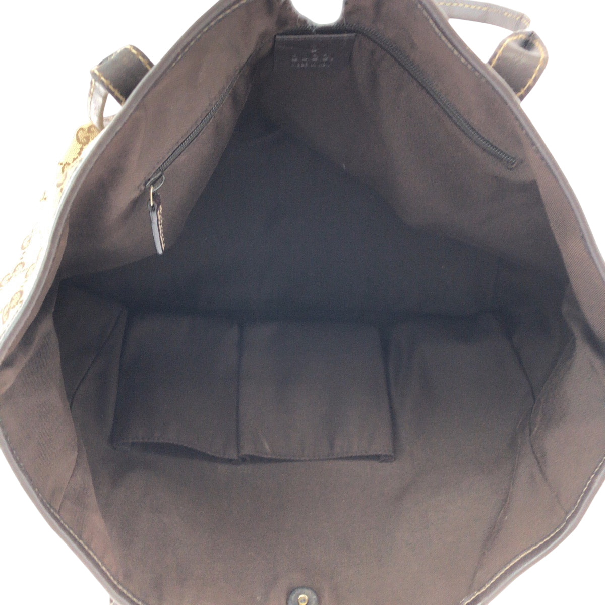 14326
GUCCI グッチ ベージュ ブラウン ゴールド金具 GGキャンバス 169946 トートバッグ ショルダーバッグ  レディース
