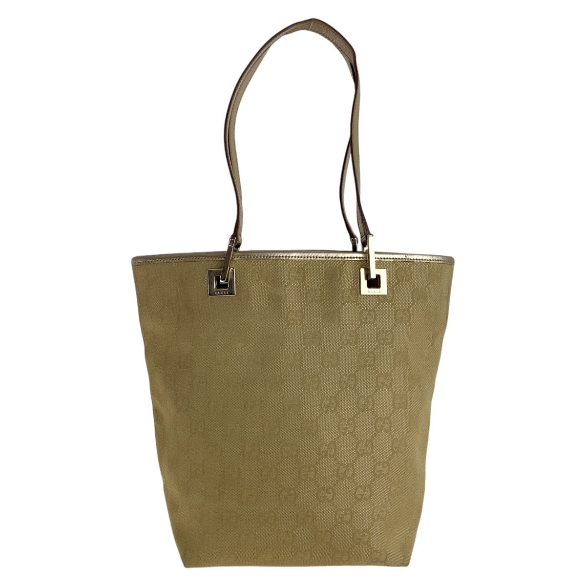 13855
GUCCI グッチ ゴールド GGキャンバス / レザー 002 1099 トートバッグ ショルダーバッグ  レディース